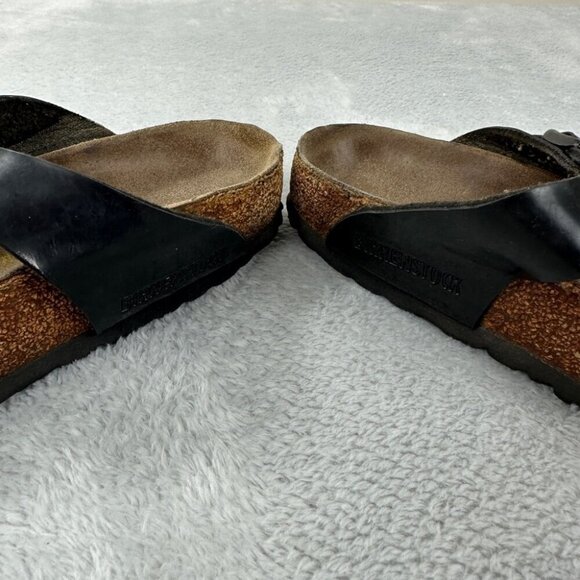 Birkenstock Gizeh Black Leather Thong Sandals Women’s Size 4- EU - Picture 8 of 12